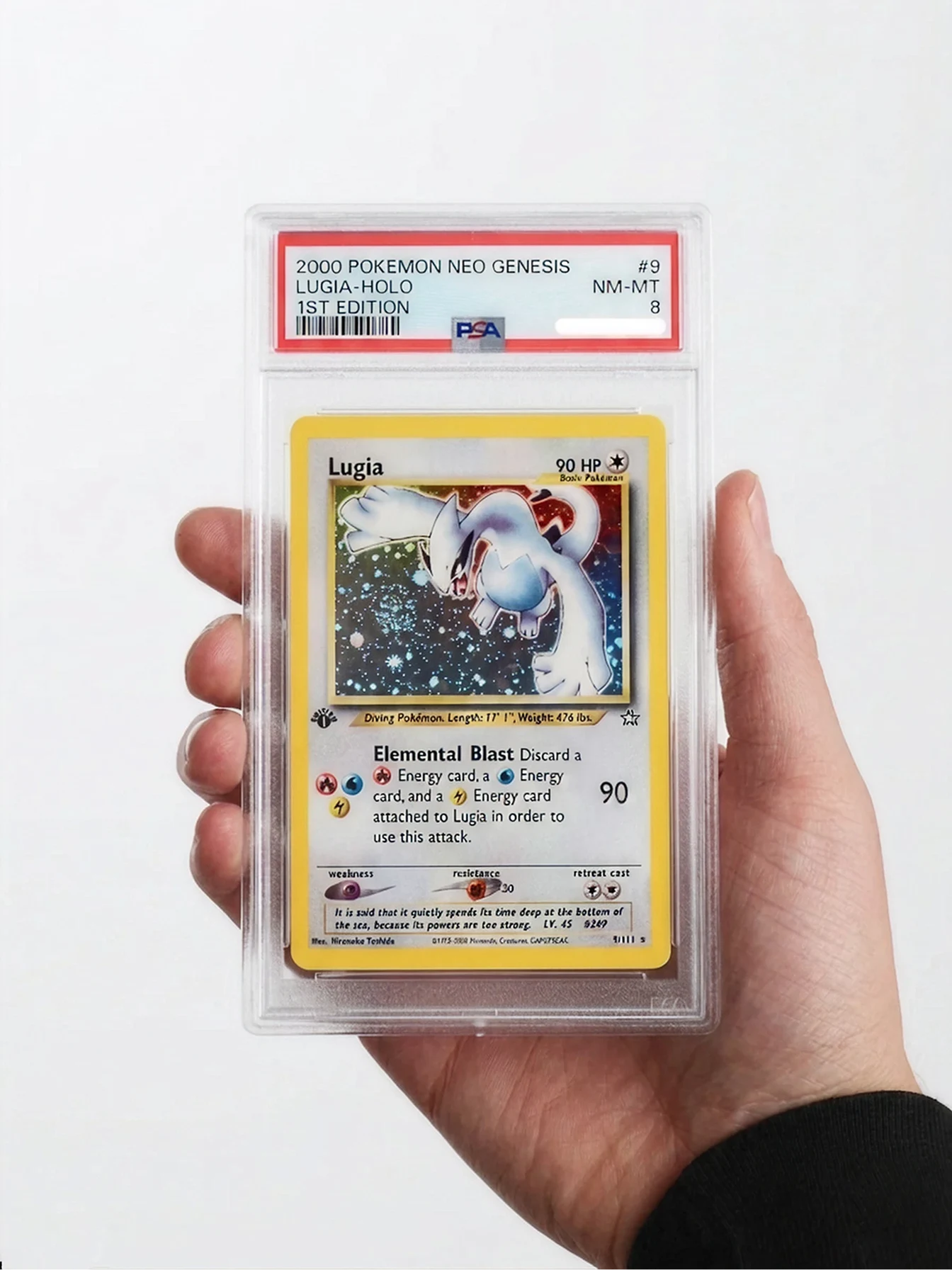 PSA-graded 1st Edition Lugia Neo Genesis card
