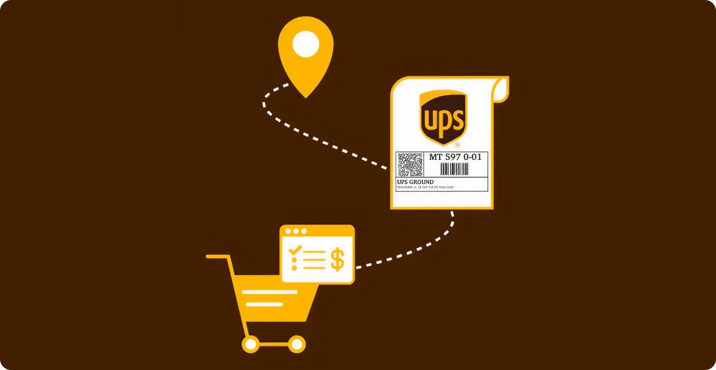 Prepaid UPS shipping label and delivery route to the Pledge vault